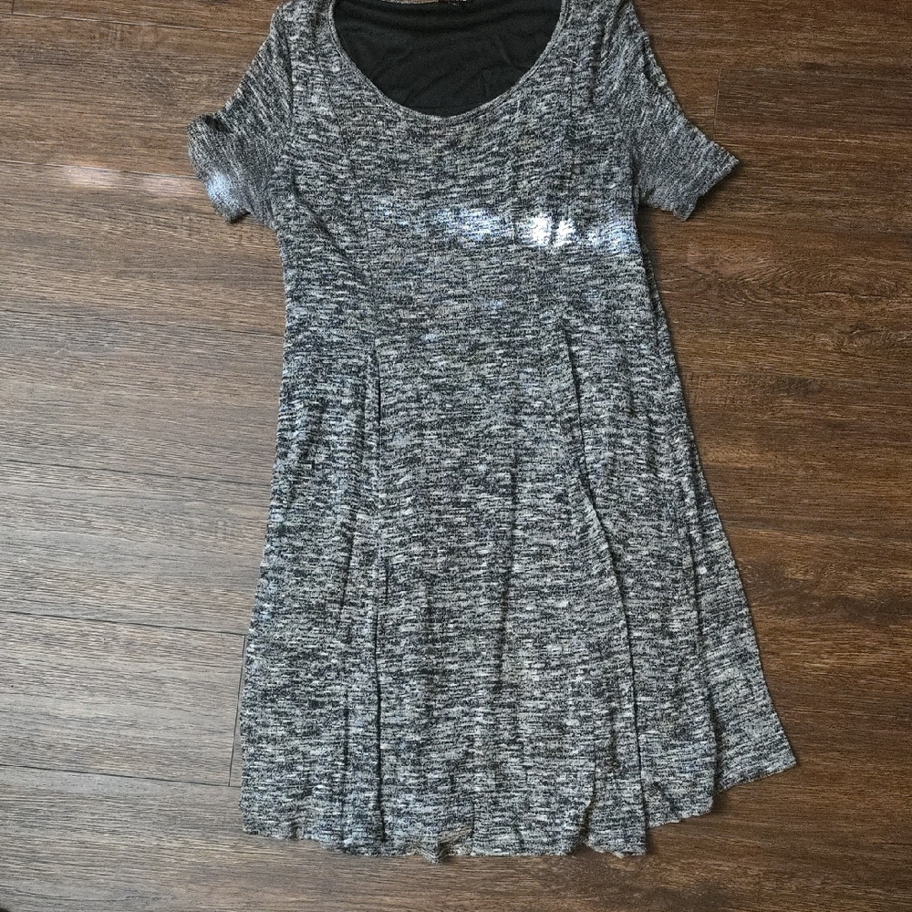 Torrid Black and Gray Mini Dress